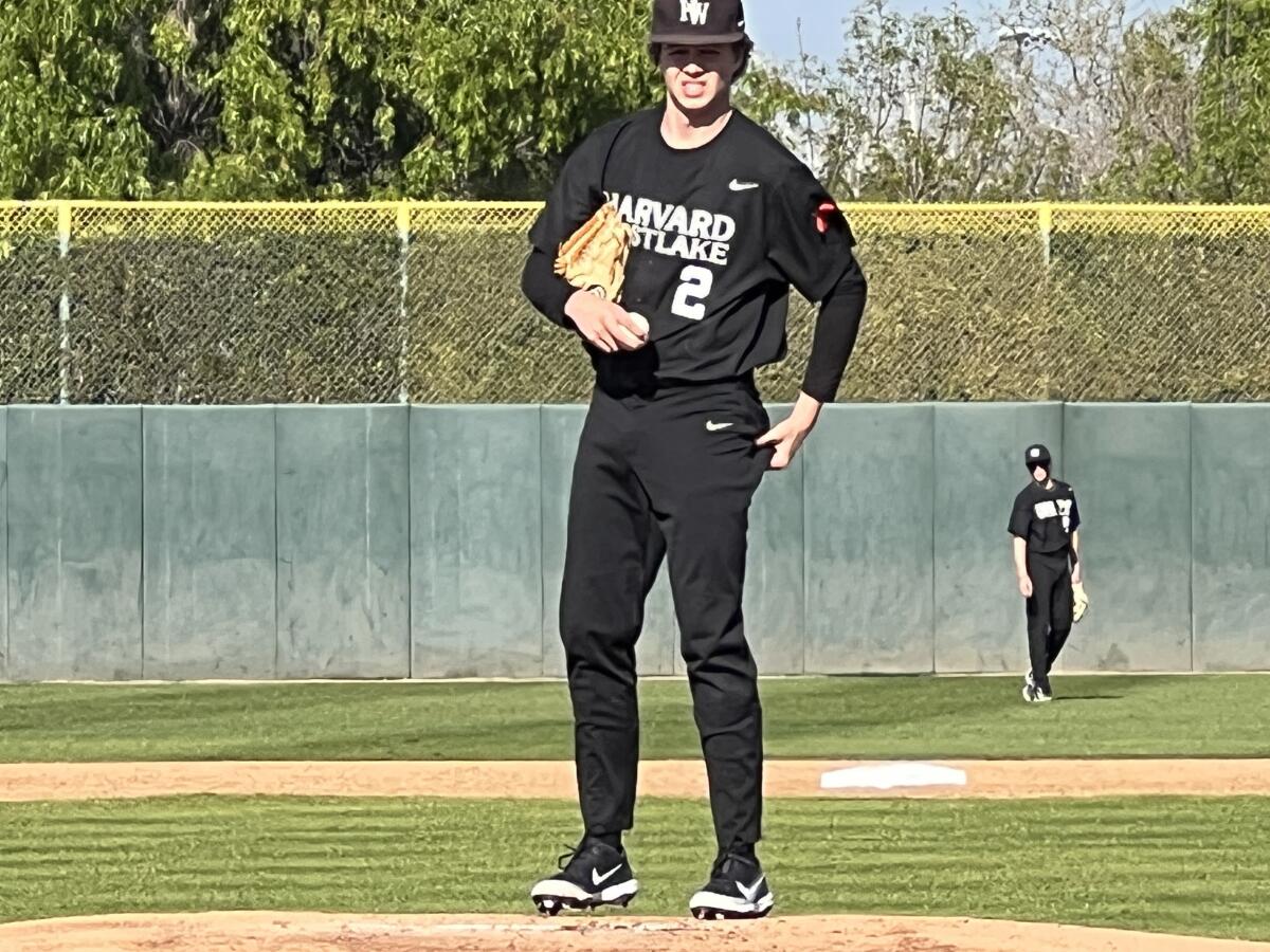 Bryce Rainer of Harvard-Westlake combined with Holden Rath to throw a no-hitter.