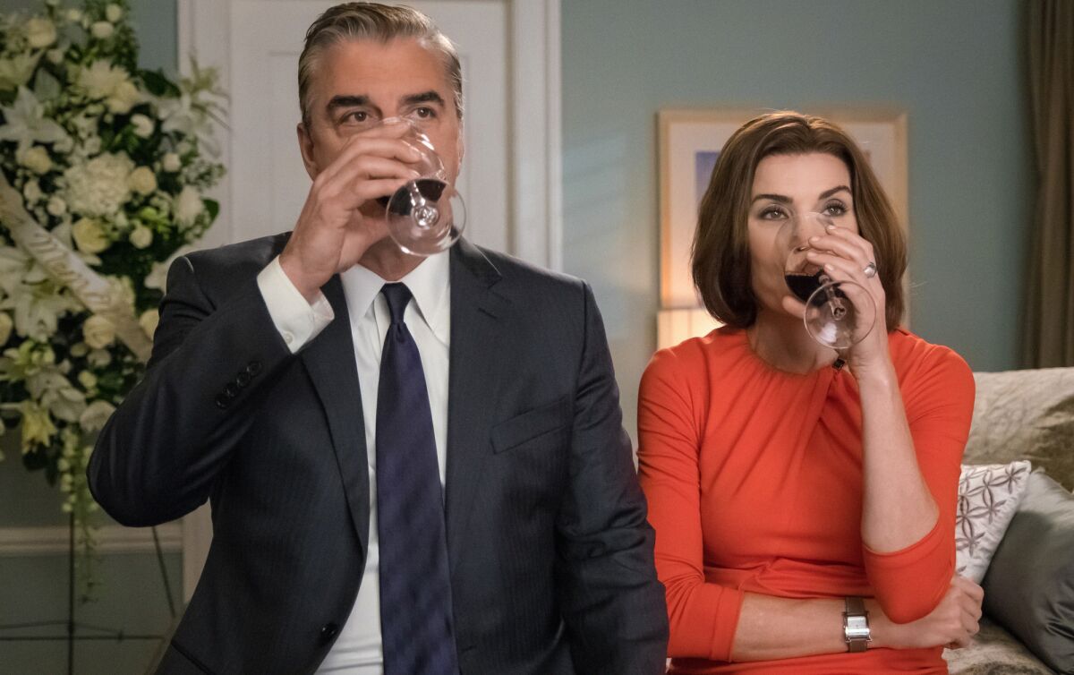 Chris Noth and Julianna Margulies in "The Good Wife."