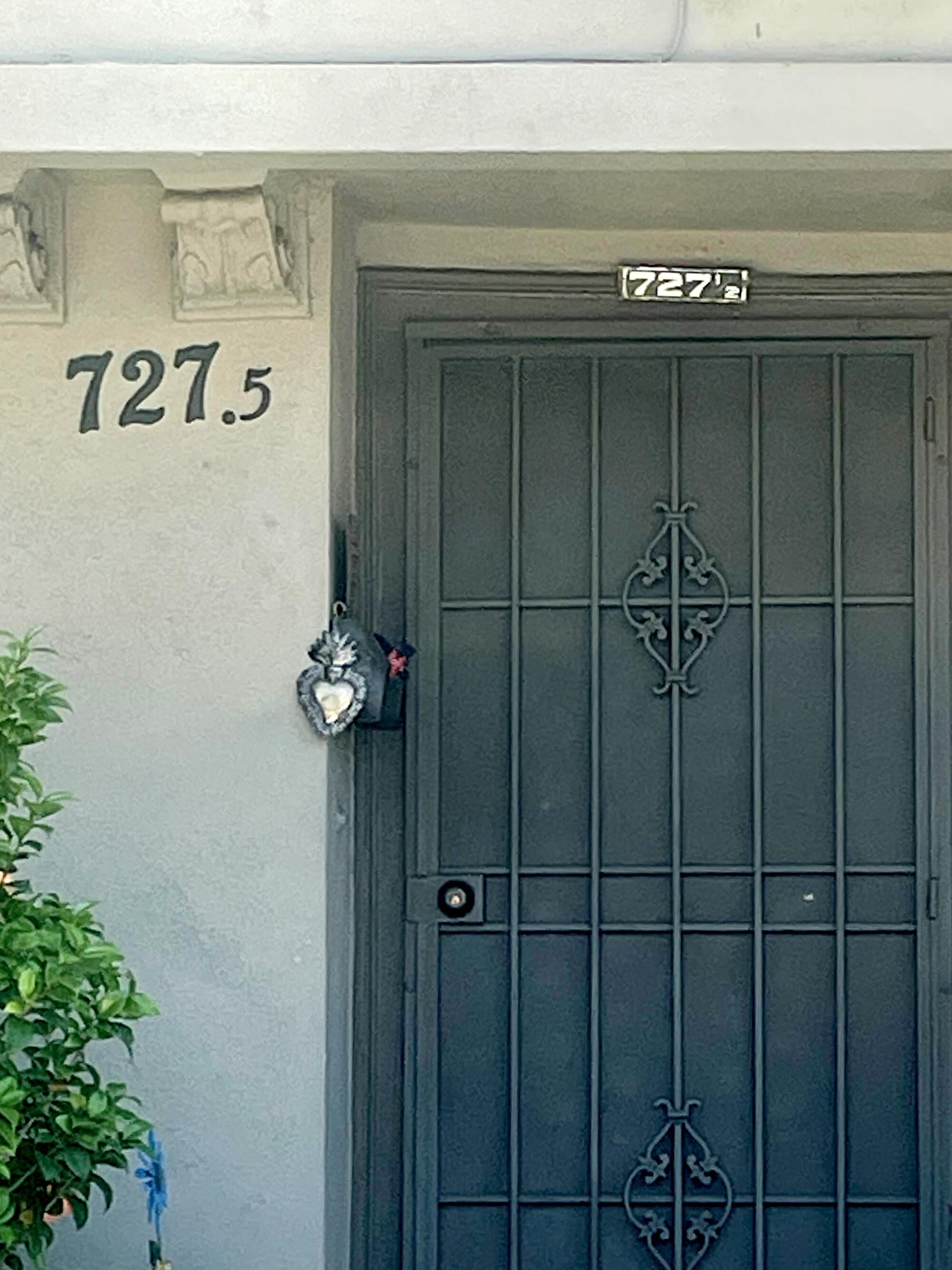 A door with a fractional address in Los Angeles