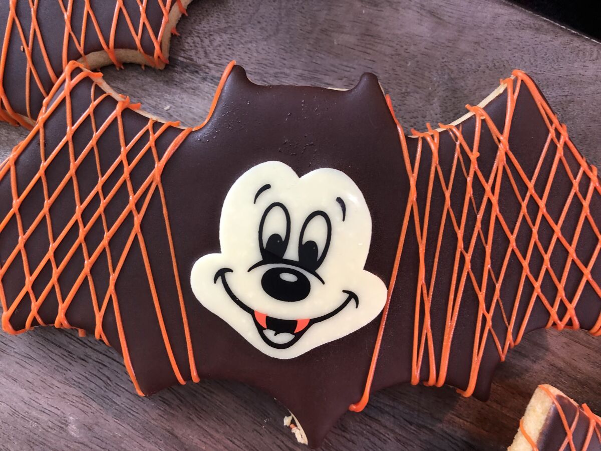 Mickey Mouse vampire bat sugar cookies for sale during Halloween Time 