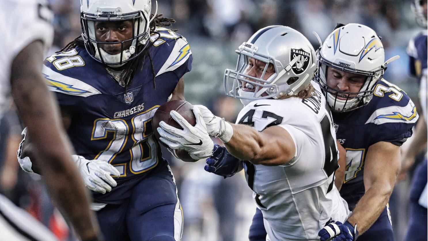 Chargers close out season with 30-10 win over the Raiders, but no playoffs  - Los Angeles Times