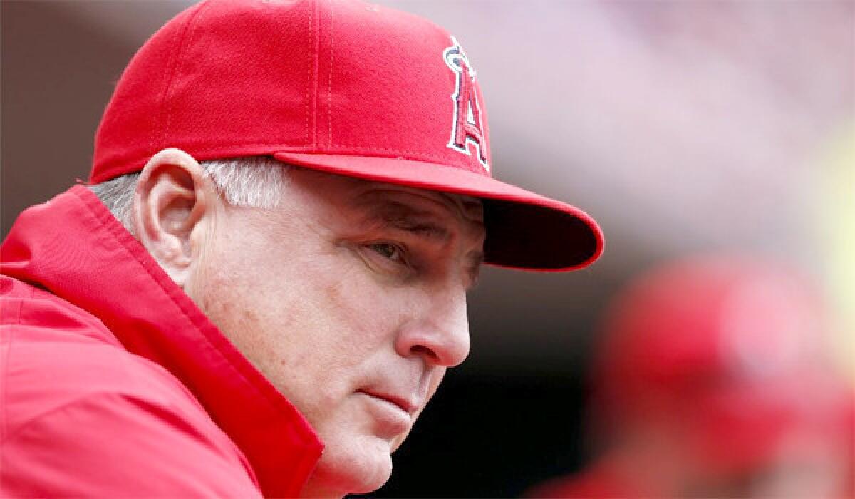If you think the Angels are hard to watch, imagine what it must be like for Manager Mike Scioscia.