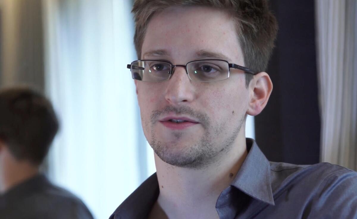 Edward Snowden, who worked as a contract employee at the National Security Agency, shown in Hong Kong in 2013.