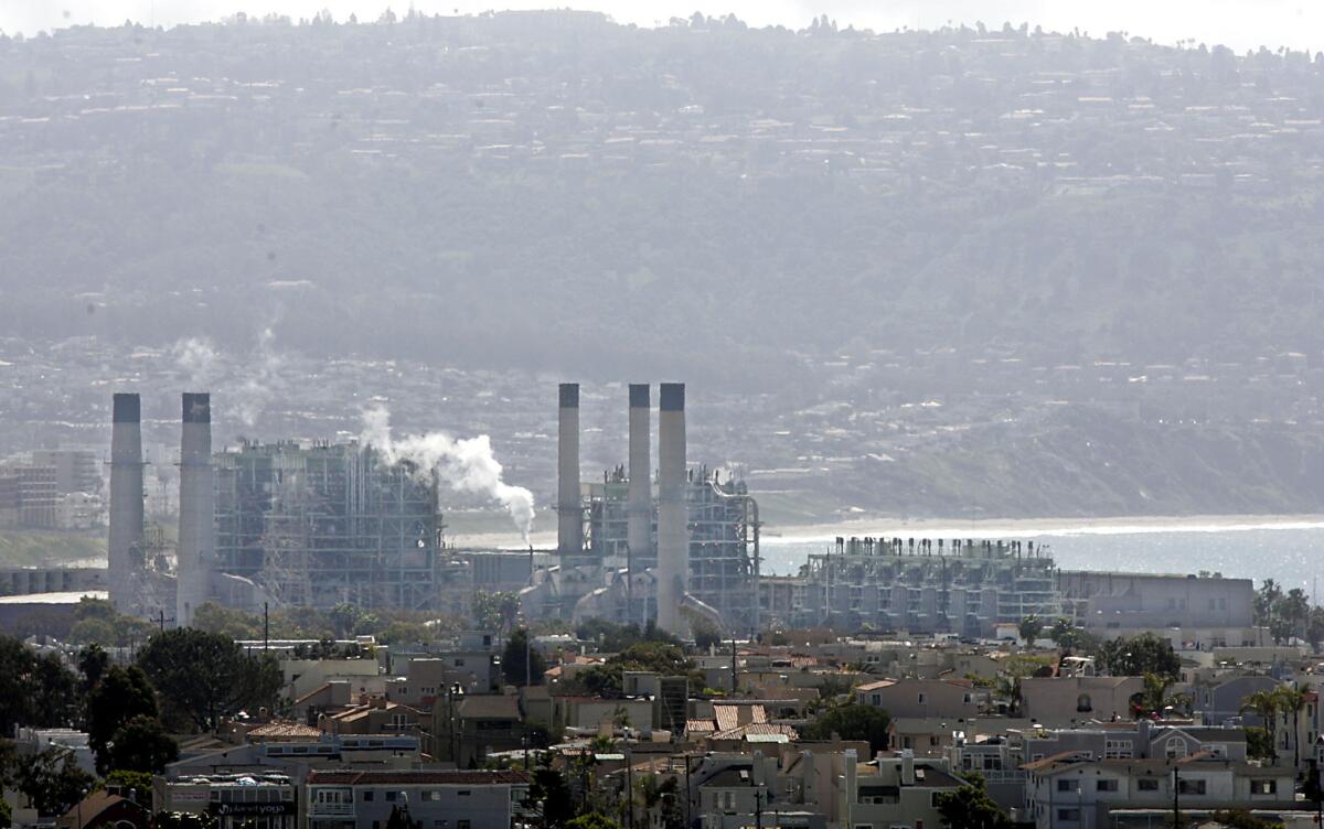 The gas-fired AES power plant in Redondo Beach