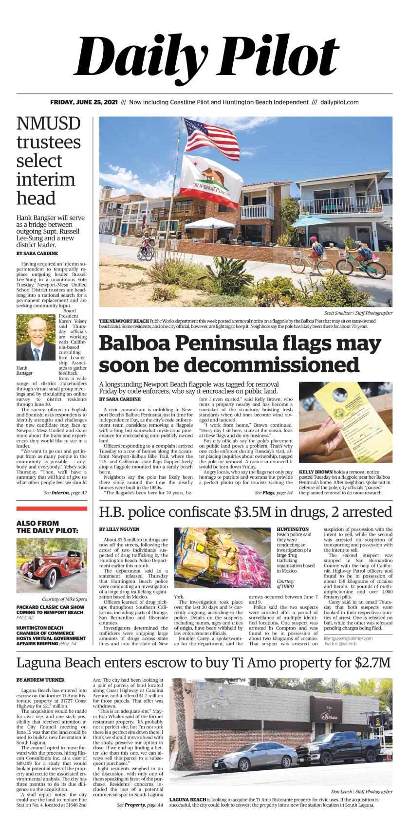 Daily Pilot E Newspaper Friday June 25 21 Los Angeles Times Daily Pilot E Newspaper Friday June 25 21 Los Angeles Times