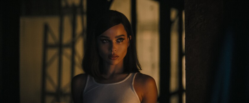 Zoë Kravitz as Selina Kyle/Catwoman in the new trailer for "The Batman."