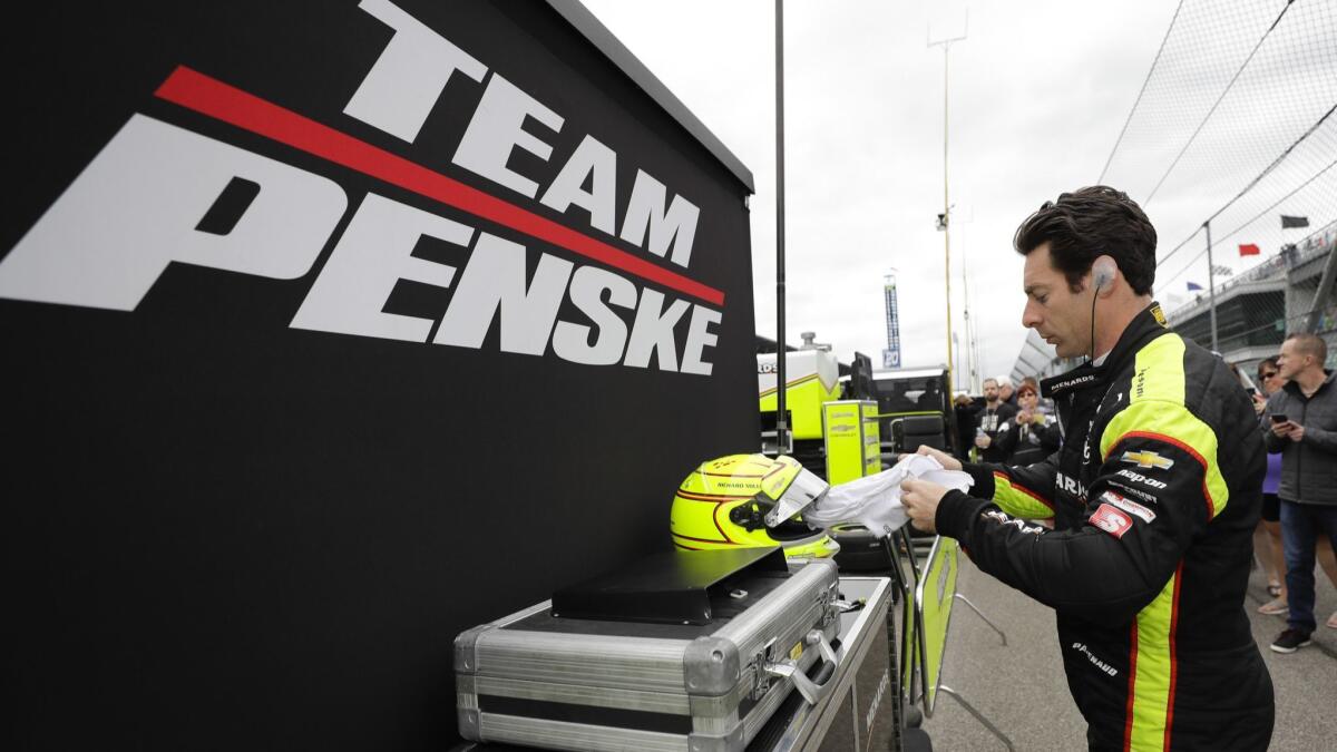 Simon Pagenaud, who won the pole position for Sunday's Indianapolis 500, and his teammates are poised to give team owner Roger Penske his 18th victory in the iconic race.