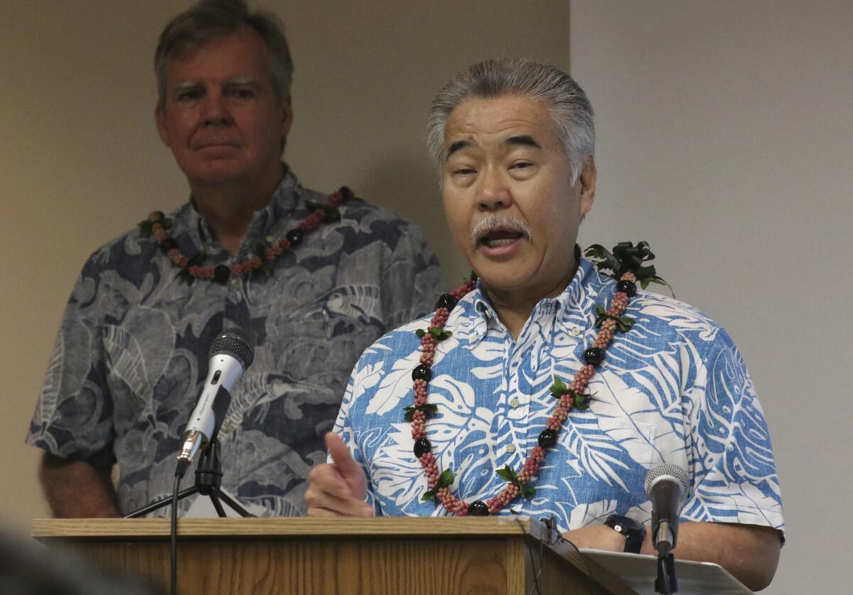 Hawaii Gov. David Ige.