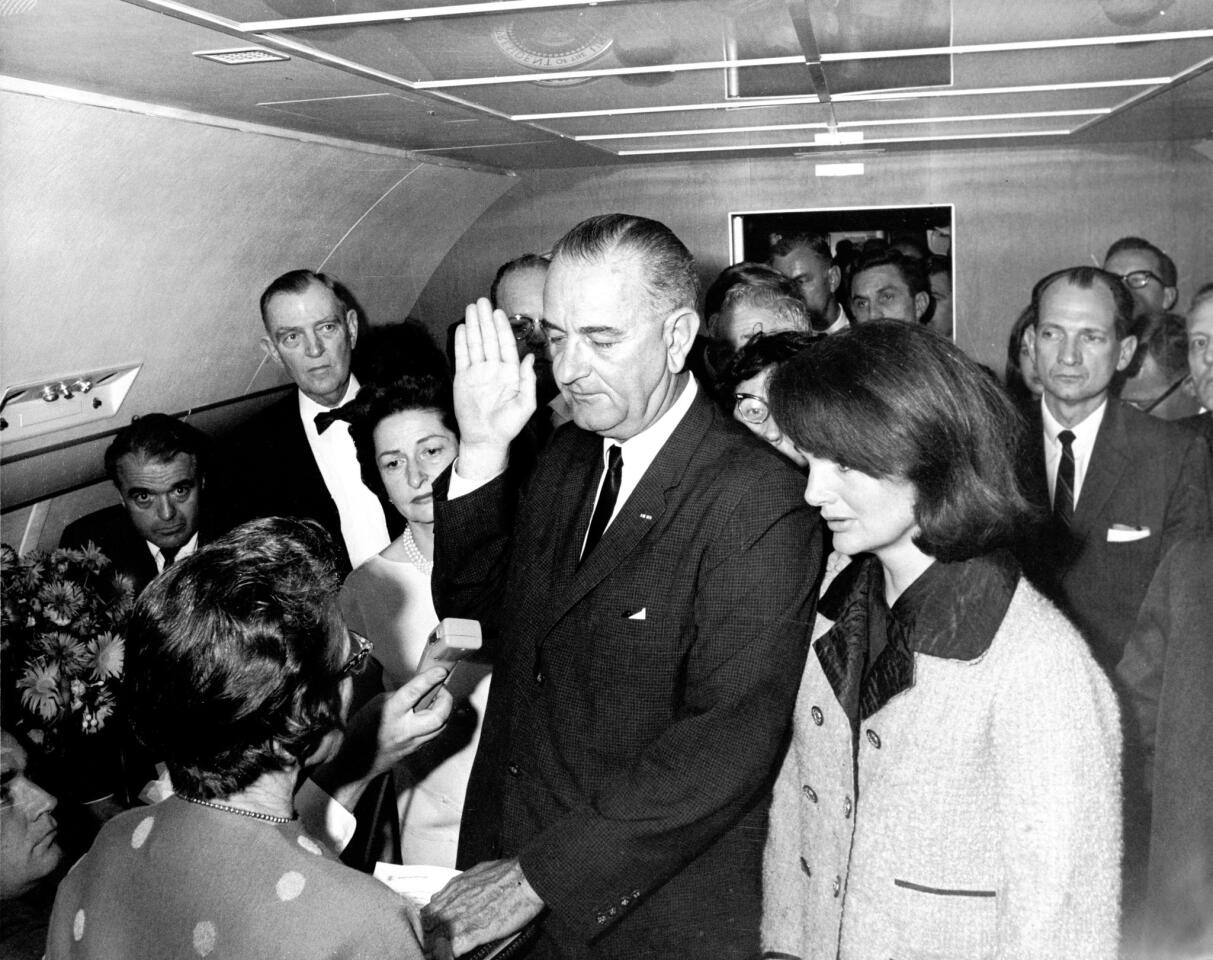 Vice President Lyndon Johnson sworn in