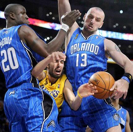 Sasha Vujacic, Mickael Pietrus, Marcin Gortat