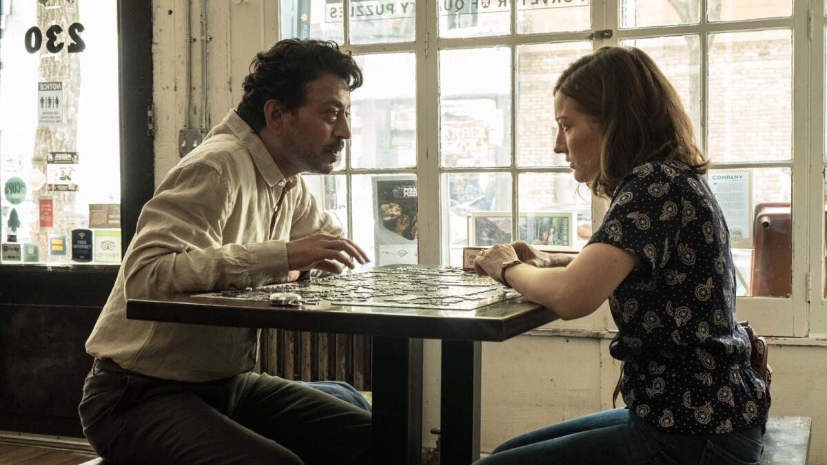 Irrfan Khan as Robert and Kelly Macdonald as Agnes in "Puzzle"