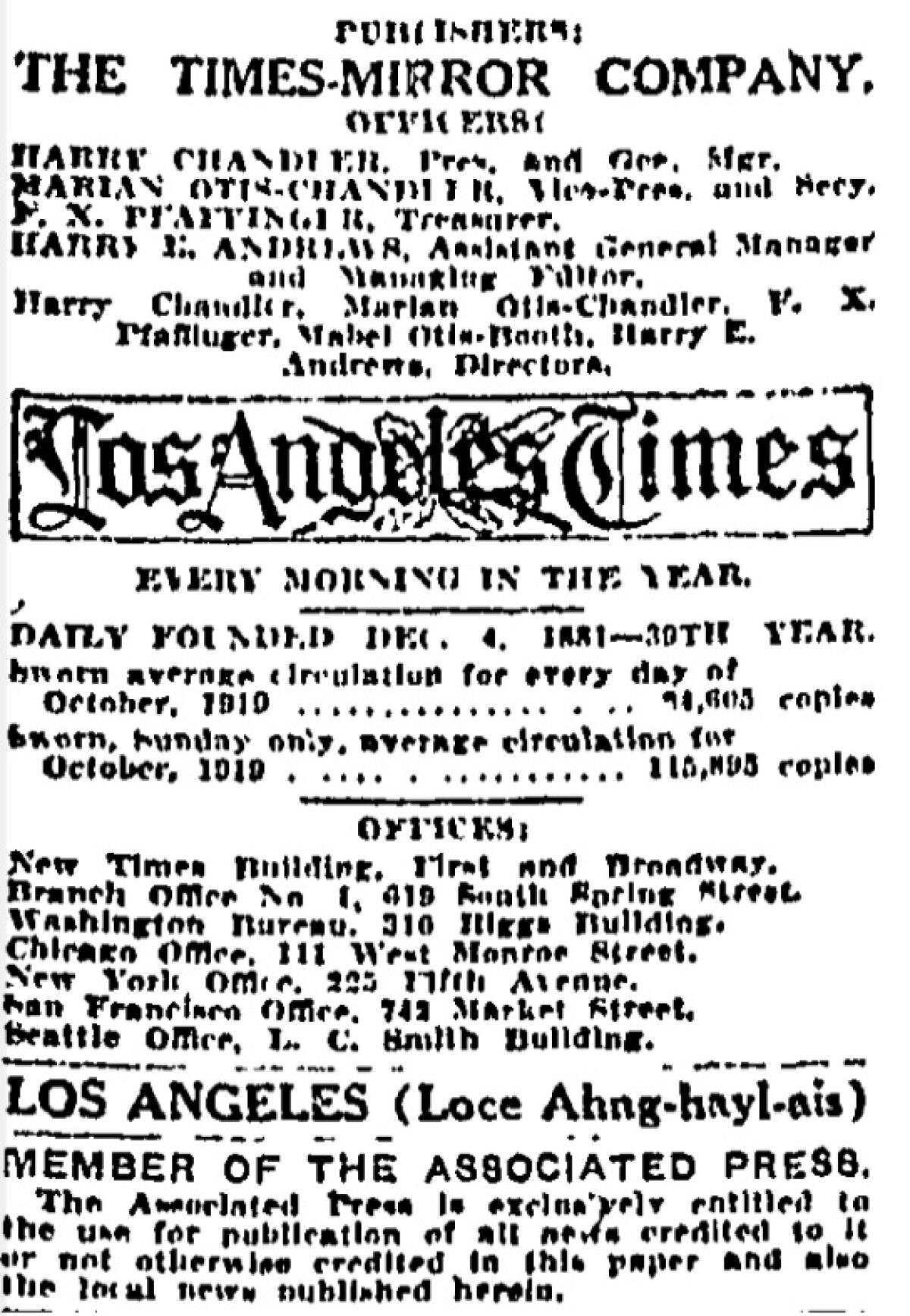 The relevant portion of the text reads: "LOS ANGELES (Loce Ahng-hayl-ais)