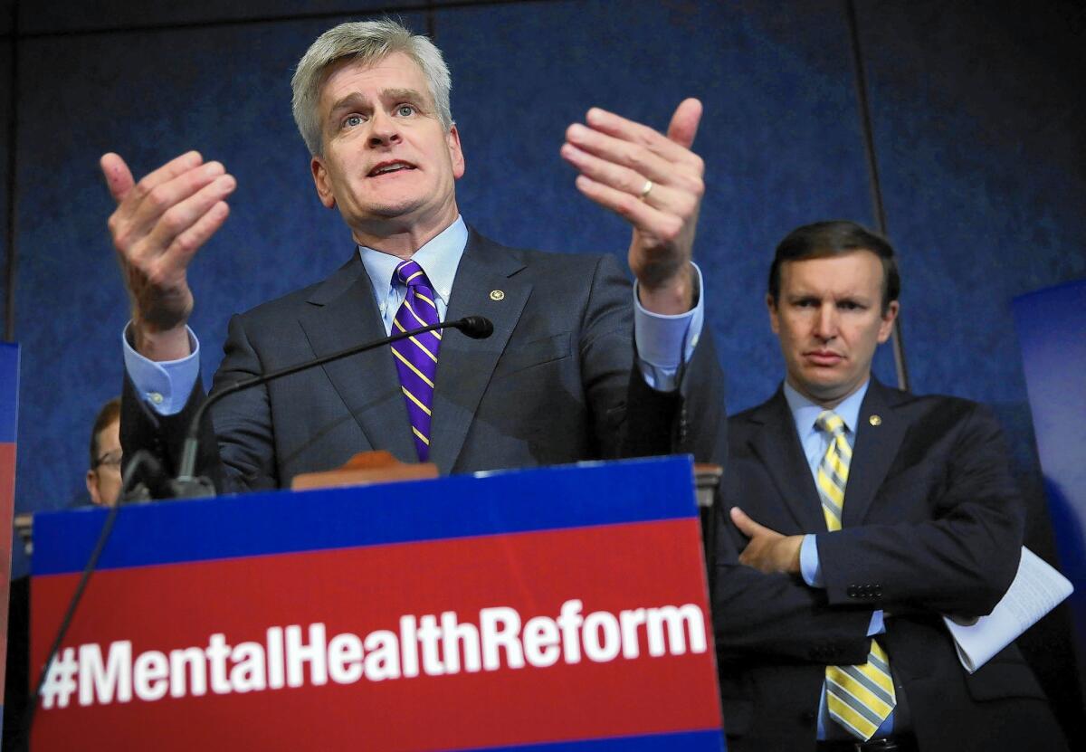 "Our mental health system is broken," said Sen. Bill Cassidy (R-La.), who is among a bipartisan group of senators pushing to modernize the system for treating mental illness.