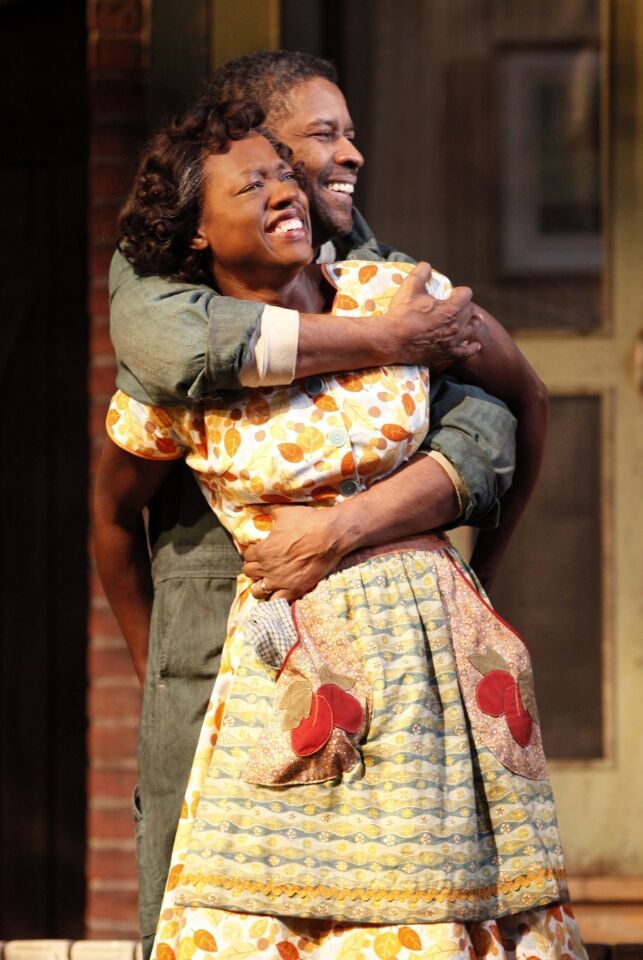 Oscar winner Denzel Washington and Oscar-nominated actress Viola Davis portrayed Troy Maxson and Troy's wife, Rose in the 2010 version of "Fences." Their portrayals in the August Wilson play netted the pair lead actor Tony Awards.