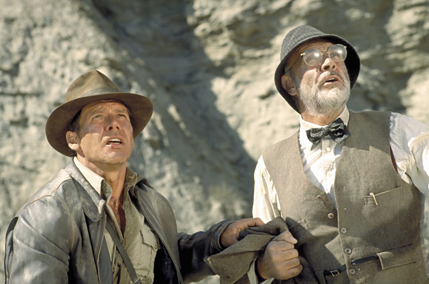Connery, right, stars with Harrison Ford in the 1989 film "Indiana Jones and the Last Crusade."