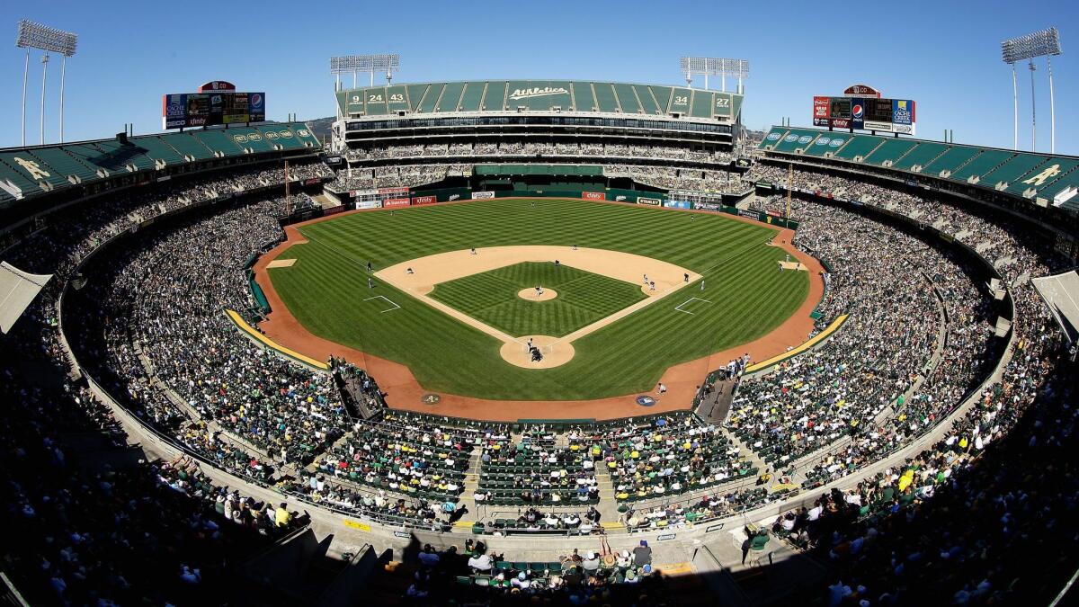 The Athletics have played in the Oakland Coliseum for 50 years.