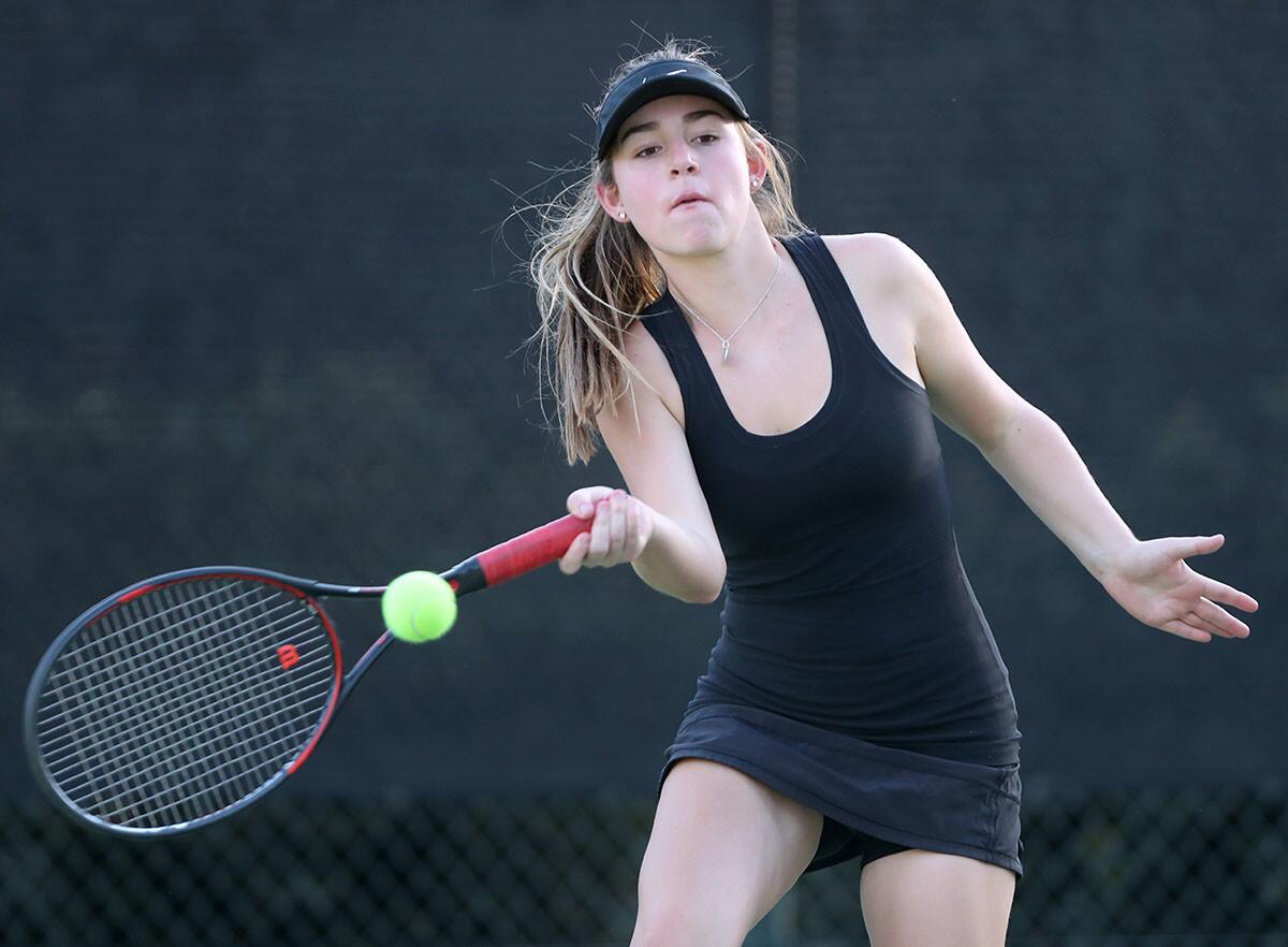 Photo Gallery: Huntington Beach vs. Laguna Beach in girls' tennis