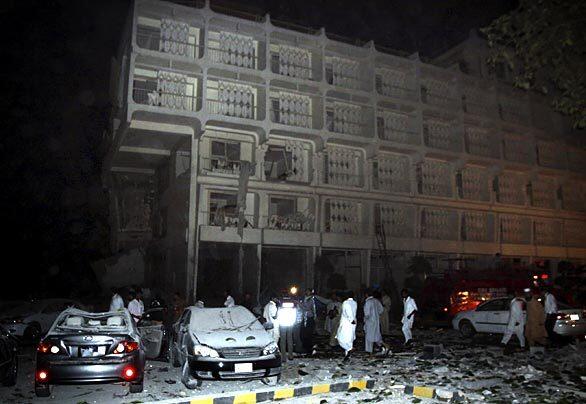 Hotel bombed in Pakistan