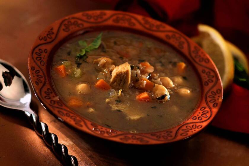 Cayenne's Moroccan chicken soup. Recipe.
