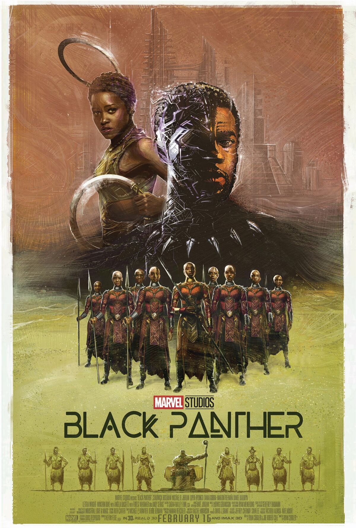 "Black Panther" cast and crew gift poster
