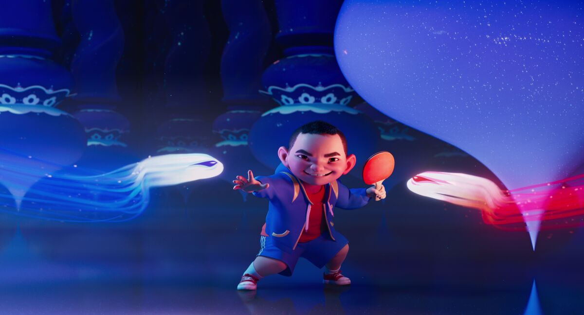 Chin (voiced by Robert G. Chiu) in the movie "Over the Moon."