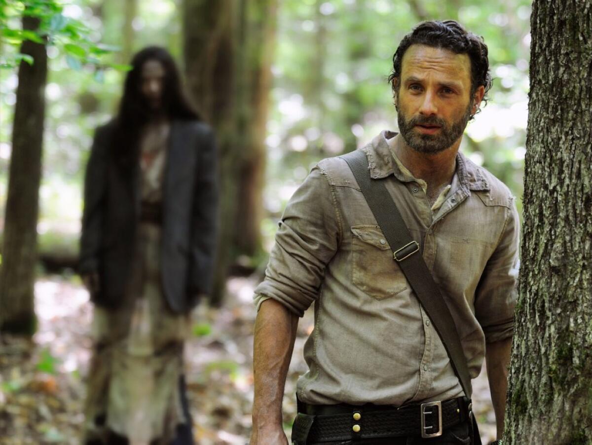 Andrew Lincoln in AMC's zombie hit "The Walking Dead."
