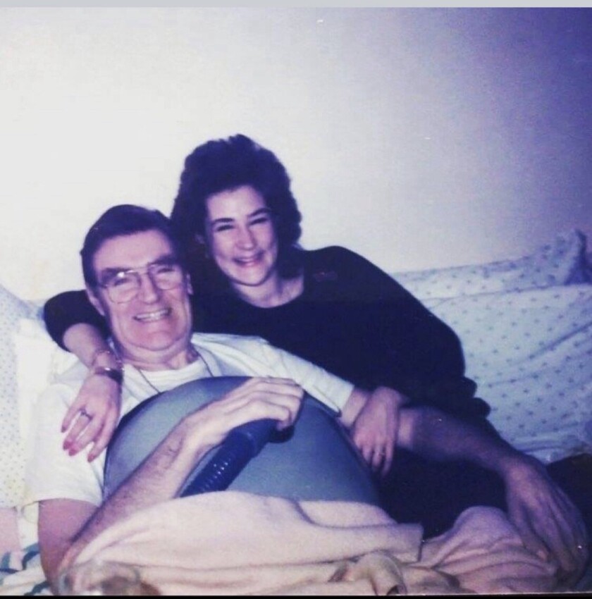 William F. Keough Jr. and his daughter Allyssa Keough Stevens in 1985