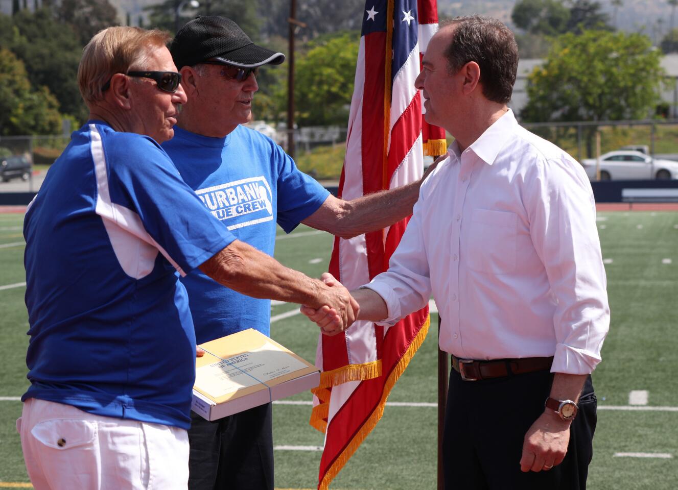 Photo Gallery: Former coaches Kemp, Kallem honored at Burbank High