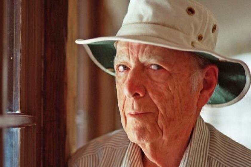 Author Herman Wouk will receive the Library of Congress Award for Lifetime Achievement in the Writing of Fiction. Wouk is shown here in his Palm Springs home in 2000.