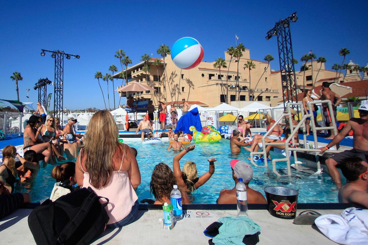 VIP guests bask in the sun at KAABOO Del Mar Saturday.