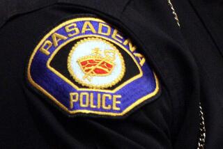 Pasadena police patch.