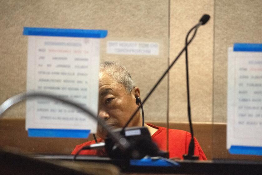 Chunli Zhao appears for his arraignment in San Mateo Superior Court