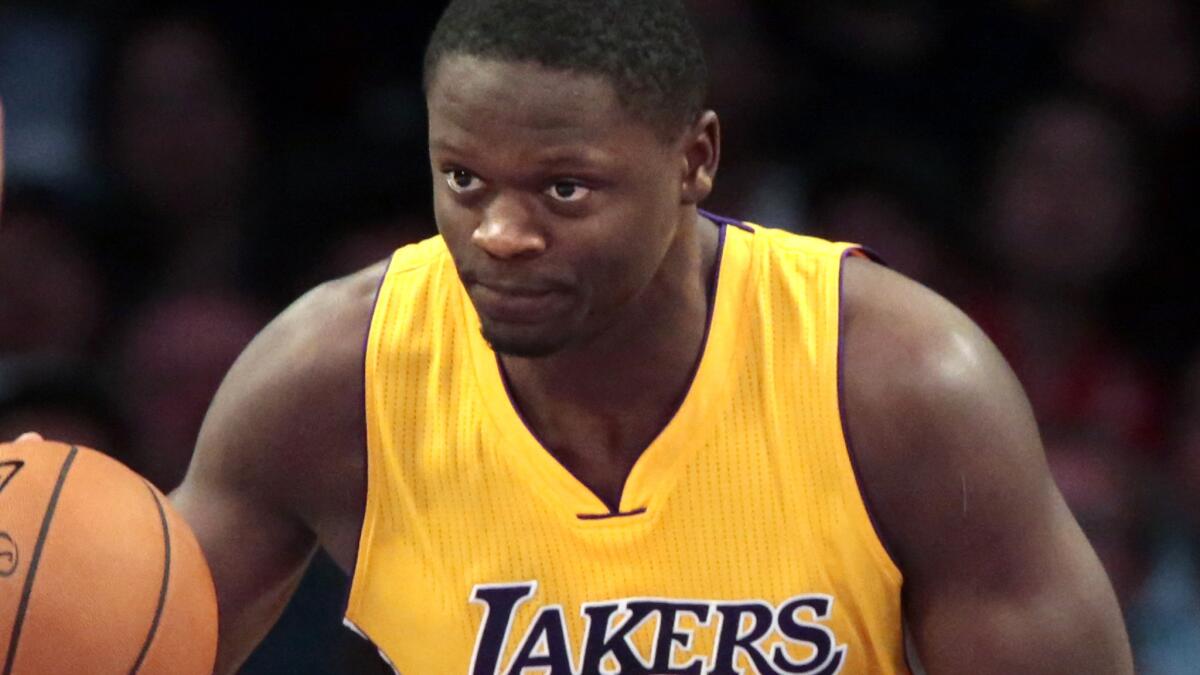 Lakers forward Julius Randle has had an impressive start to his second training camp.