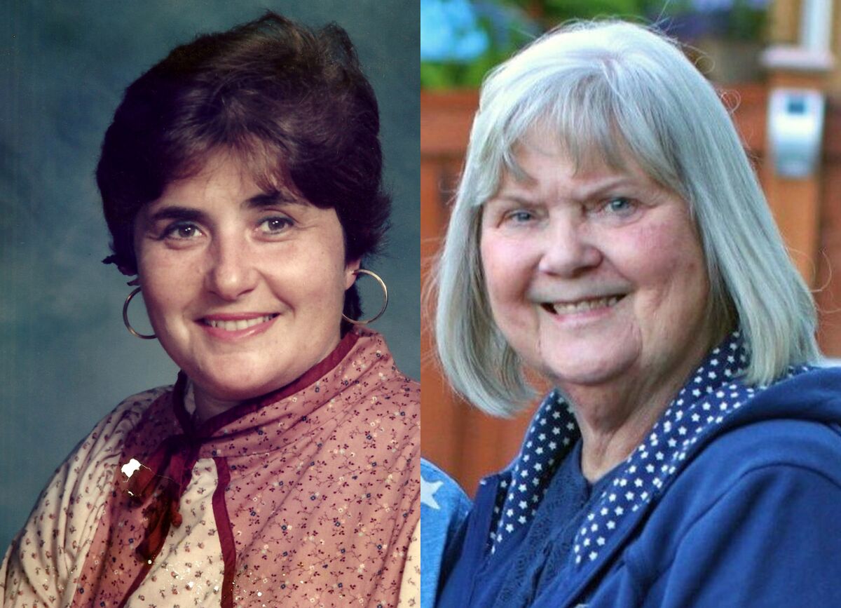 Nancy "Nicki" Hamilton, left, and Carole Rae Woodmansee, members of the Skagit Valley Chorale who died of COVID-19.