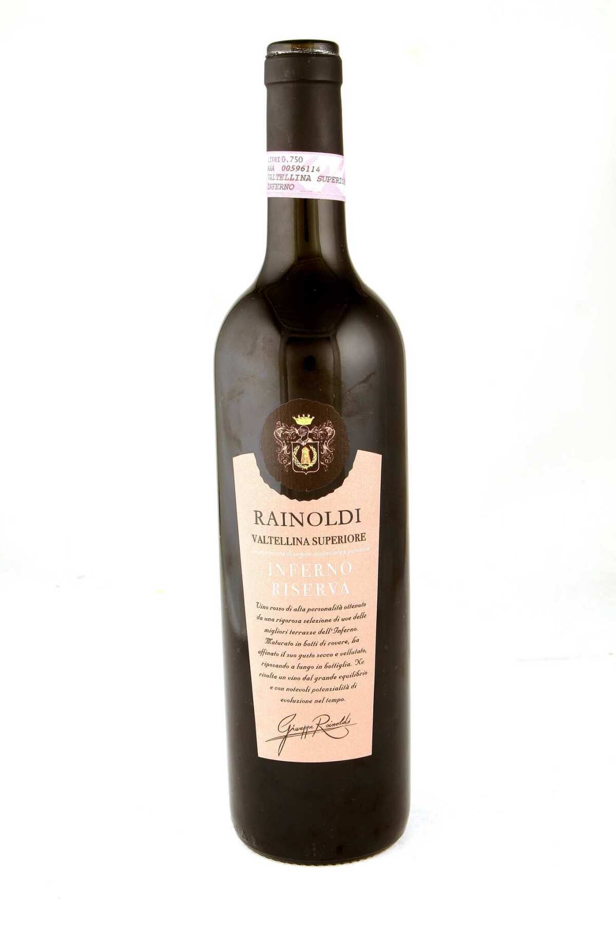 Rainoldi's Valtellina Superiore, Inferno Riserva, a dry Italian red wine with a 2007 vintage.