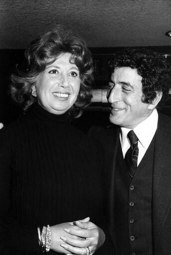 Tony Bennett with opera star Beverly Sills as she announces formation of a touring opera company in 1980. Tony Bennett: Hollywood Star Walk