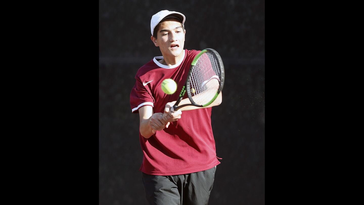 Photo Gallery: Crescenta Valley vs. La Canada non-league boys' tennis