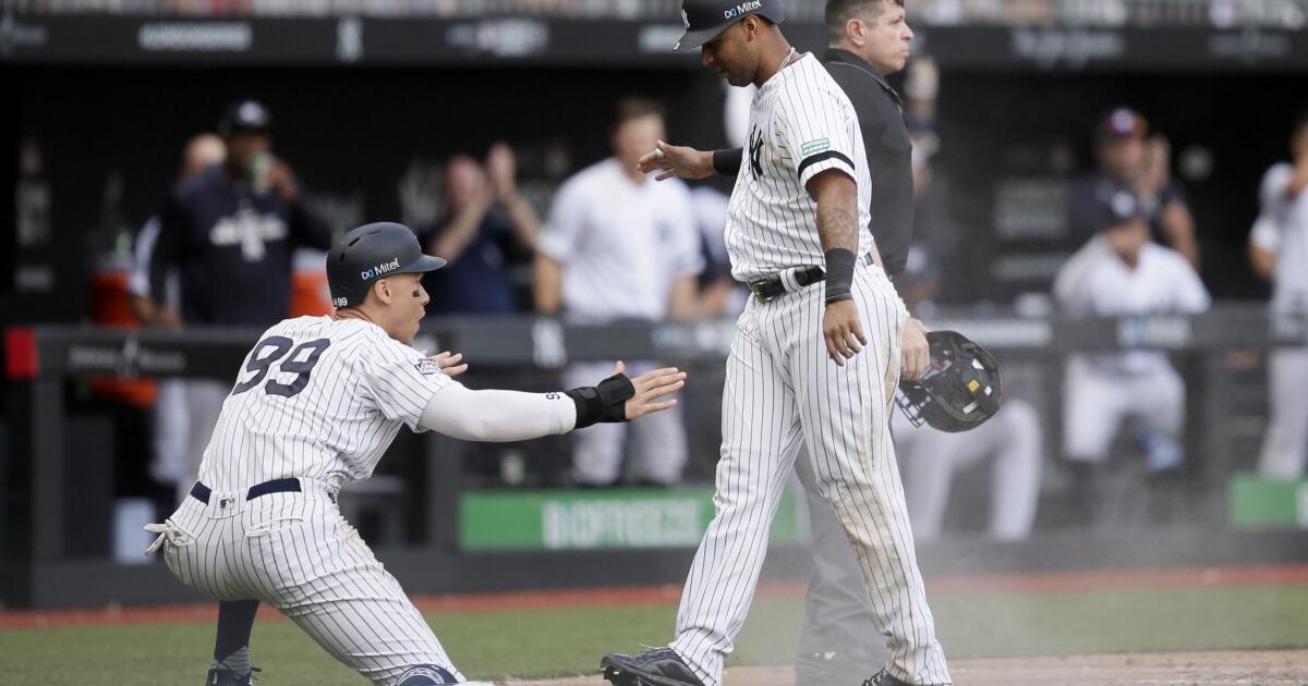 Yankees rally late in Los Angeles to take series finale from Dodgers  without Aaron Judge in lineup - The Boston Globe