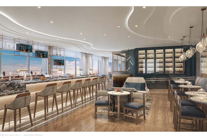 Rendering of proposed Sea & Sky restaurant and bar