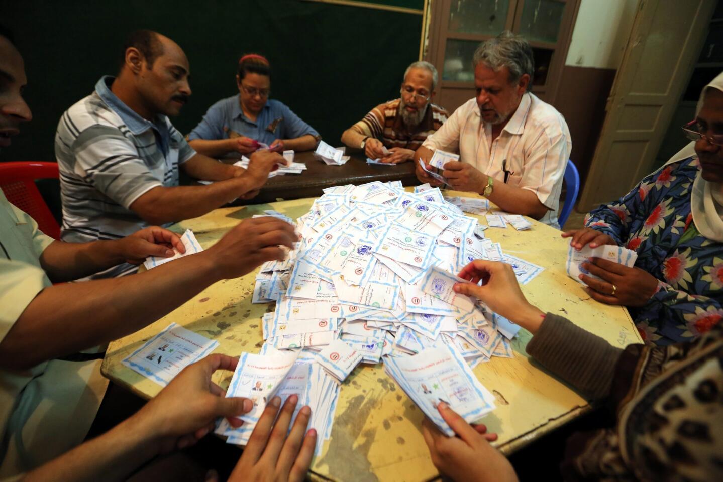 Egyptians vote