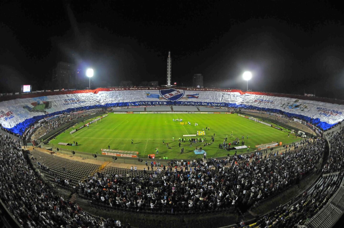 Uruguay versus Mexico in Montevideo in April, 2013