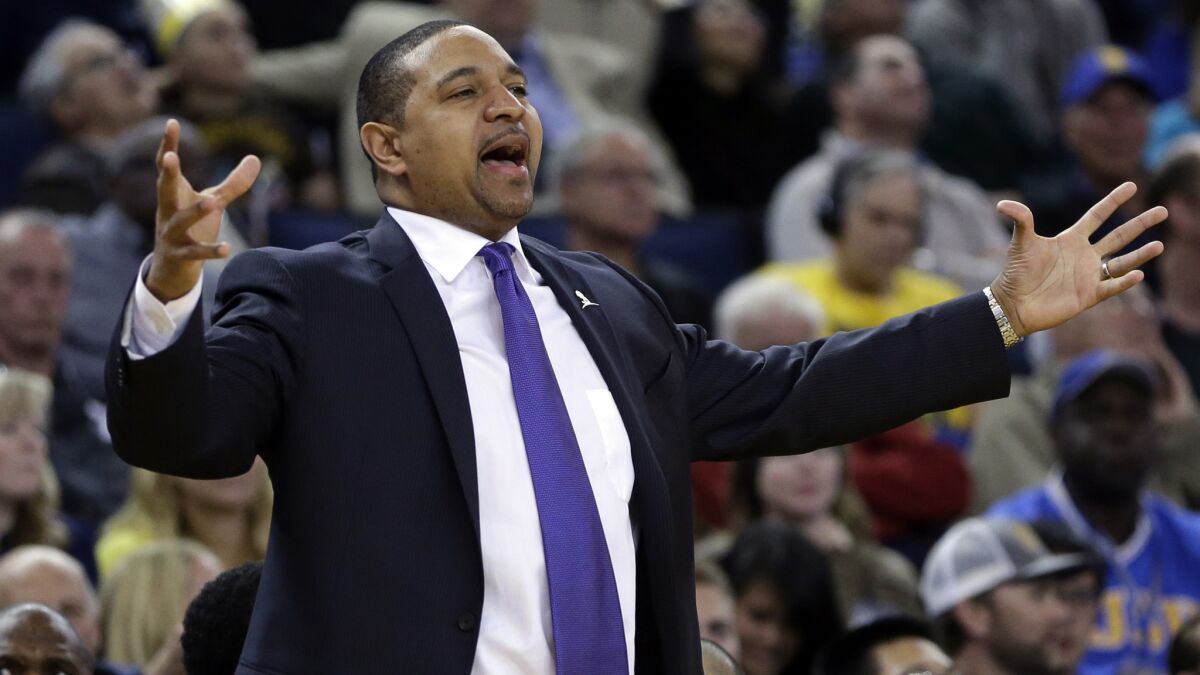 The Golden State Warriors fired coach Mark Jackson on Tuesday. Is he a potential candidate for the Lakers' coaching job?