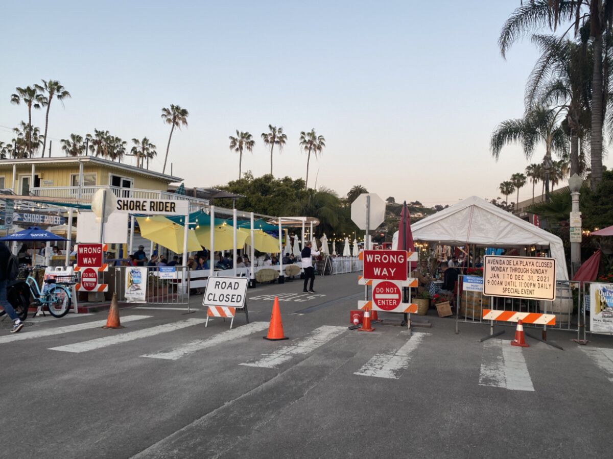 Merchants on Avenida de la Playa are forming a business association to further efforts to keep outdoor dining permanently.