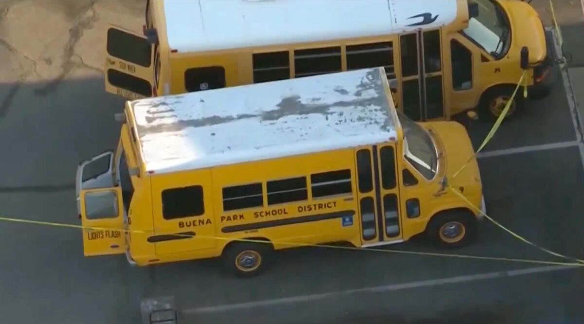School bus in Buena Park