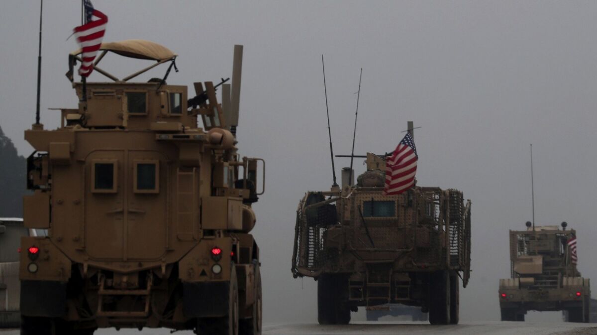 U.S. military vehicles in Syria