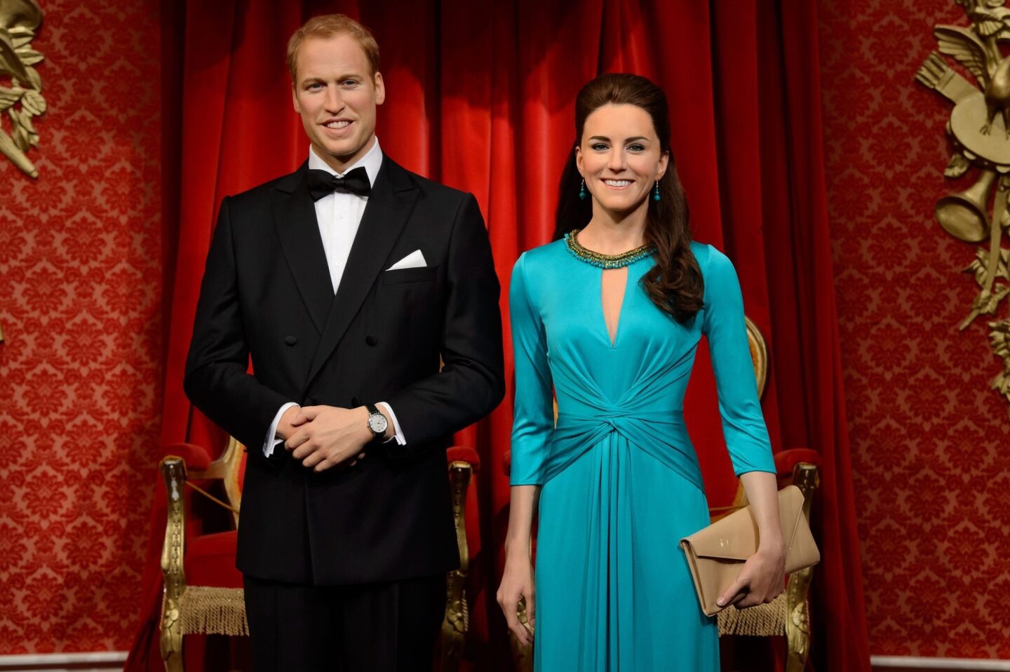 Duke and Duchess of Cambridge waxworks