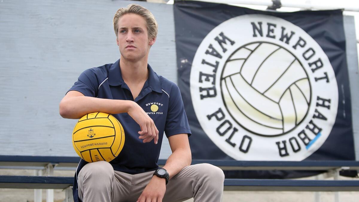 Newport Harbor High senior boys' water polo player Jack White scored four goals Sept. 6 as the Sailors beat Mater Dei, 7-5, in a key nonleague game.