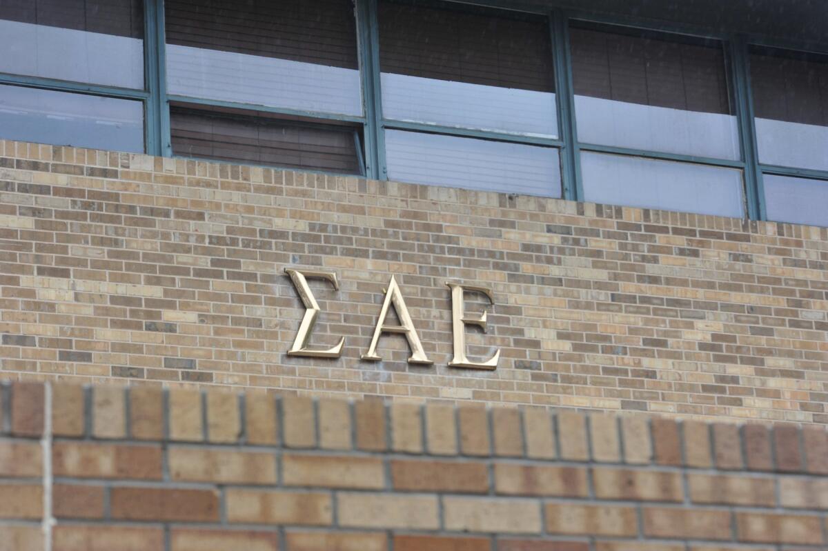 The Sigma Alpha Epsilon house at the University of Oklahoma in Norman, Okla. The SAE fraternity has been banned from campus.