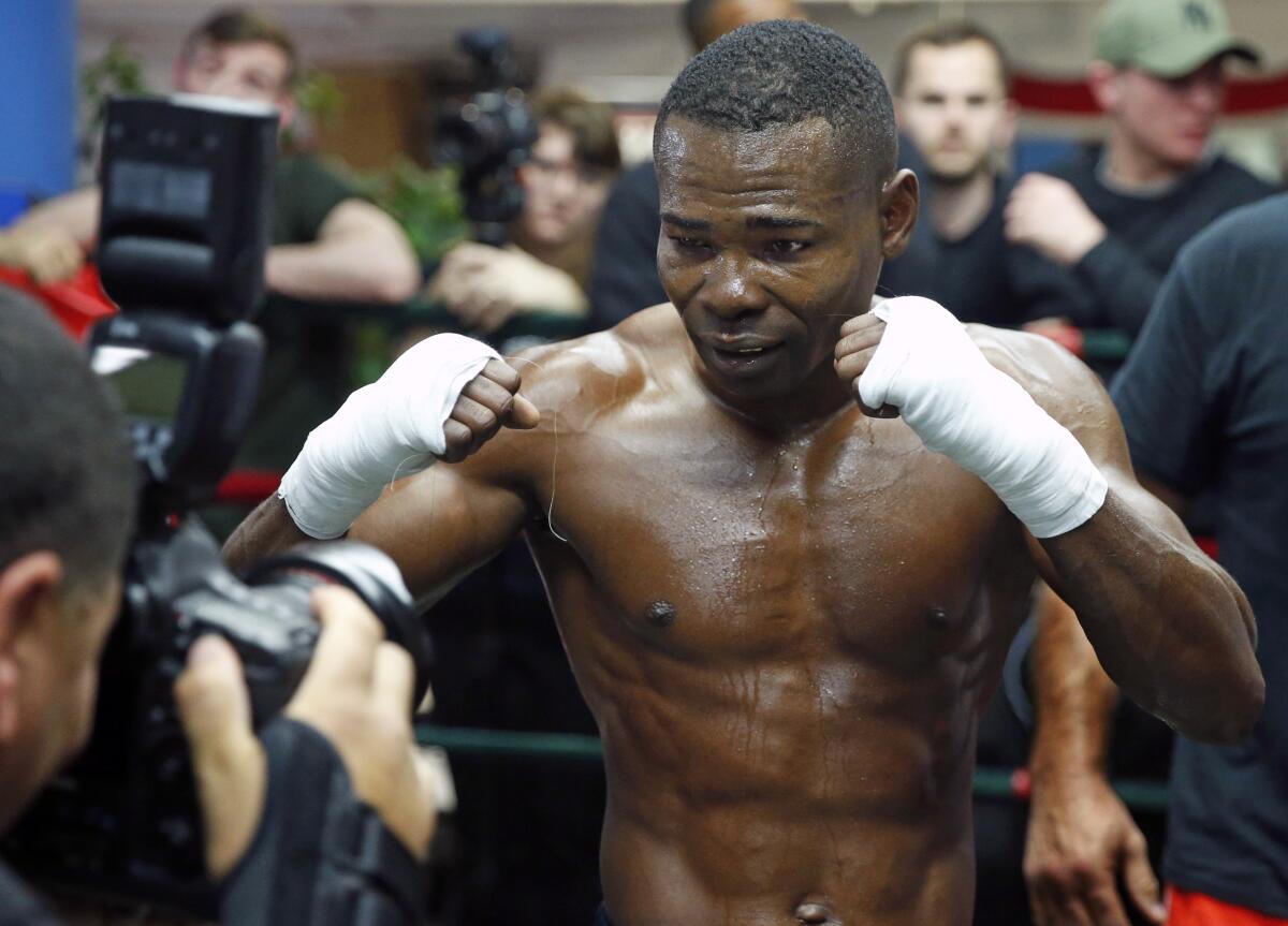 Cuban defector Guillermo Rigondeaux poses