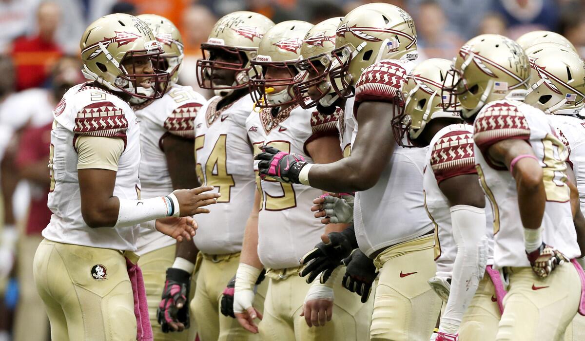 Quarterback Jameis Winston and second-ranked Florida State have their toughest challenge of the season on Saturday when they host No. 5 Notre Dame.